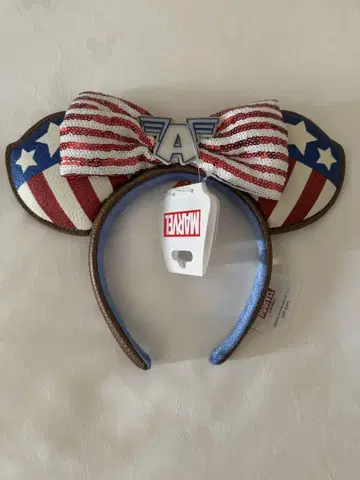 홍콩 디즈니랜드 캡틴 아메리카 머리띠 marvel 미니