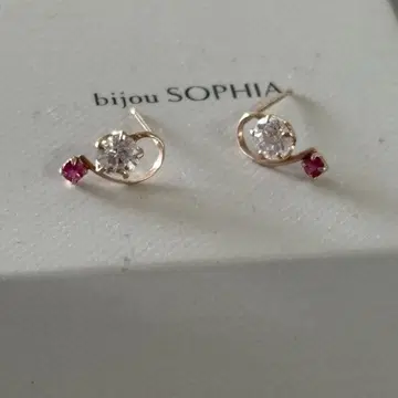 festaria bijou SOPHIA 10K PG 루비 귀걸이