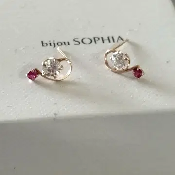 festaria bijou SOPHIA 10K PG 루비 귀걸이