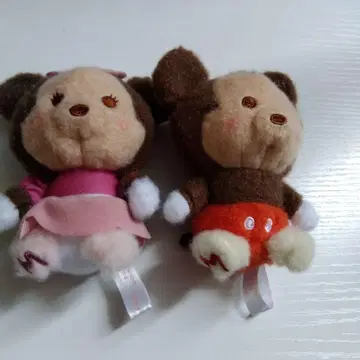 디즈니, 미키 마우스, 미니 봉제 인형 2종 세트
