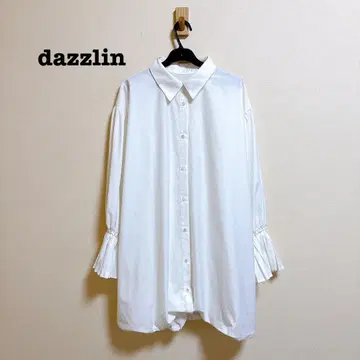새상품급 dazzlin 플리츠 커프스 벌룬 셔츠 원피스