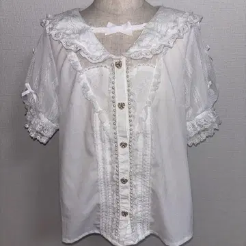 LIZLISA 히메 블라우스 반팔 세일러풍