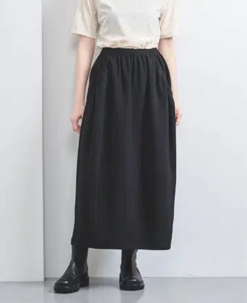 UNITED ARROWS COMFY 개더 포켓 롱 스커트 38