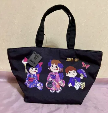 ANNA SUI 토트백 런치백 페코짱 콜라보 새상품 택 포함