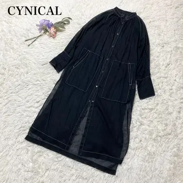 세탁 가능 [CYNICAL] 시니컬 시어 롱 원피스 가디건