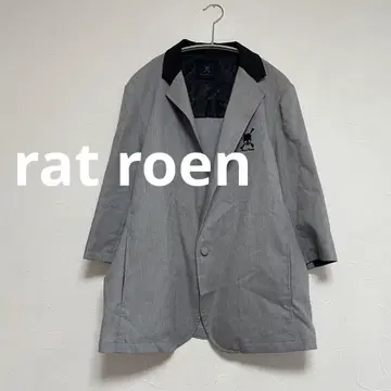 라트 로엔 rat roen 스컬 로고 7부 소매 테일러드 자켓 LL