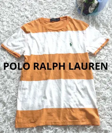 POLO RALPH LAUREN 스트라이프 티셔츠 XS 굵은 테두리