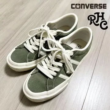CONVERSE STAR&BARS LEATHER RHC 올리브 그린
