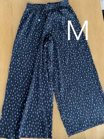ikka 여성용 플리츠 와이드 팬츠 M 시착만 한 상품