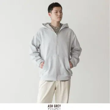 LOS ANGELES APPAREL HF-10 후드티 아쉬 그레이