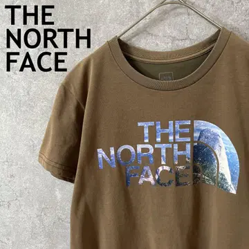 THE NORTH FACE 브라운 반팔 티셔츠 여성용 L 사이즈