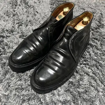 ALDEN 블랙 가죽 처카 부츠