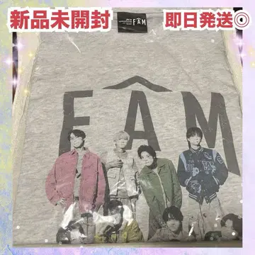 timelesz FAM 티셔츠 모크 화이트 타임리스 미개봉 새상품