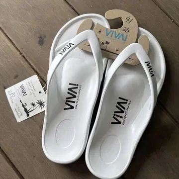 VIVA! 비바 아일랜드 화이트 비치 샌들 26cm 일본제