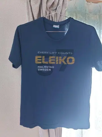 ELEIKO 네이비 티셔츠 XXXL