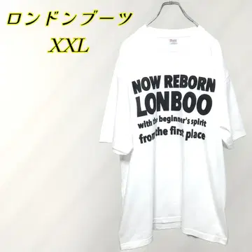 런던 부츠 복귀 티셔츠 화이트 2XL