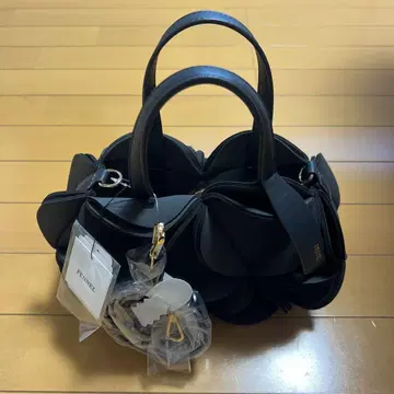 플라워형 다크 그레이 숄더 핸드백 백