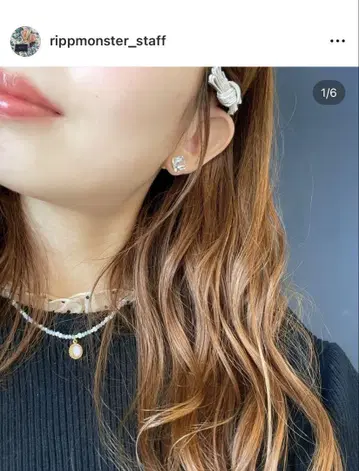 리프몬스터 크리스탈 실버 볼 피어싱