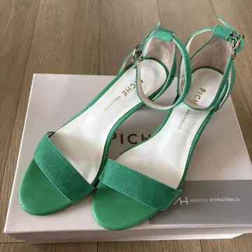ABAHOUSE PICHE 앵클 스트랩 샌들 그린 36 23cm