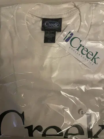 새상품 Creek Angler's Device 티셔츠 내추럴 L 사이즈