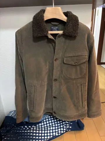 아베크롬비 코듀로이 패딩 보아 자켓