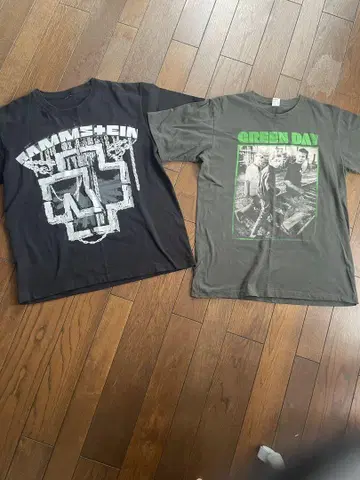 밴T 2장 GREEN DAY RAMMSTEIN 람슈타인 락