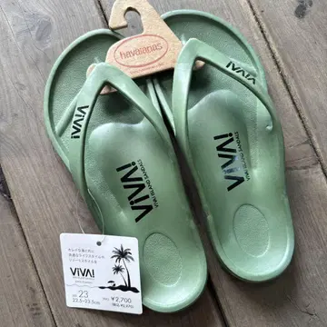 VIVA! 비바 아일랜드 비치 샌들 그린 23cm