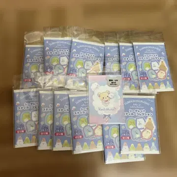 새상품 산엑스 스미코구라시 리락쿠마 스티커 13개 묶음 판매