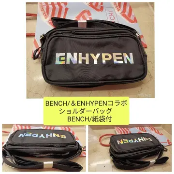 ENHYPEN & BENCH/콜라보 숄더백 블랙 종이 봉투 포함