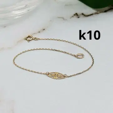 agete k10 시스루 탑 체인 팔찌 골드