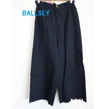 BALLSEY 셀룰로오스 린넨 이지 세미 플레어 팬츠 네이비 54505