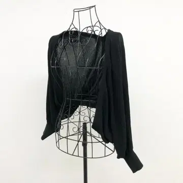 저스길리티 가디건 블랙 돌먼 슬리브 겉옷 넉넉한 핏