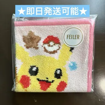 미사용 새상품 FEILER 해피 스위츠 손수건 피카츄&이브이