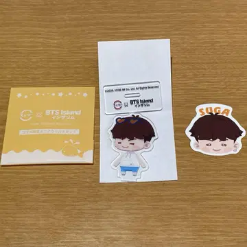 BTS Island 인더섬 스시로 SUGA 아크릴 스탠드 콜라보 피크