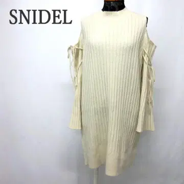MY0881 SNIDEL 스나이델 원피스 오픈 숄더 리본