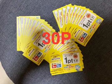 30장(30p) 스카이락 그룹 호빵맨 클럽 포인트 카드