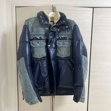 다운 자켓 네이비 데님