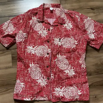 Palmware Hawaii 빨간색 파인애플 패턴 L