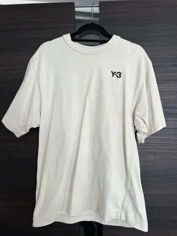 Y-3 베이지 반팔 티셔츠 헤비 FP8697