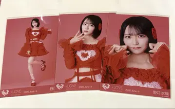 이코러브 노구치 이오리 토쿠베츄 브로마이드 컴프 빨간색 의상