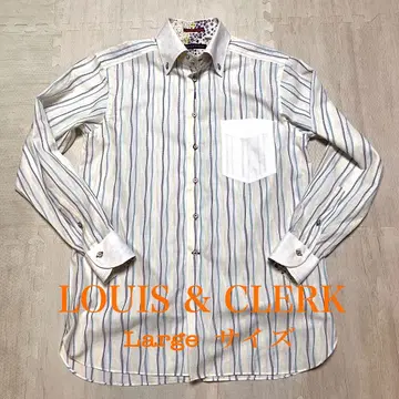 LOUIS & CLERK 스트라이프 긴팔 셔츠 L 사이즈