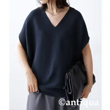antiqua 안티카 V넥 코쿤 니트 택 포함