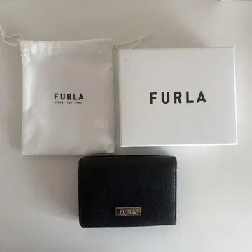 FURLA 훌라 3단 폴더형 지갑 블랙 검정