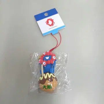 오사카 엑스포 먘먘 입체 마스코트 타코야키 네츠케 스트랩 키링