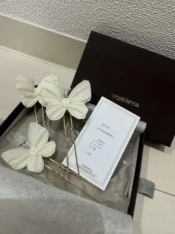 orgablanca 카프리 핑 나비 헤어핀 3개 세트