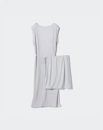 UNIQLO 유니클로 플리츠 원피스 그레이