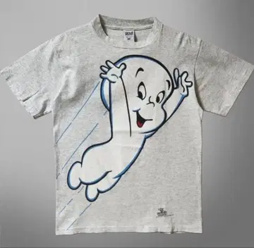 90s CASPER 캐스퍼 캐릭터 T 티셔츠 USA제 그레이 L