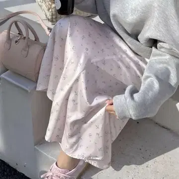 muguet 꽃무늬 롱 스커트