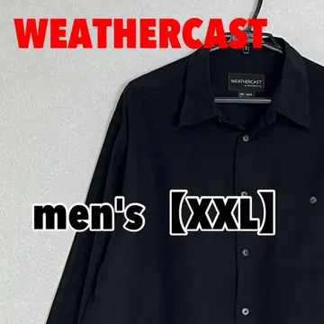 A385 [WEATHERCAST] 긴팔 셔츠 [2XL] 블랙