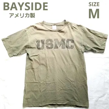 USMC 빈티지 티셔츠 M 올리브 그린 카키 BAYSIDE